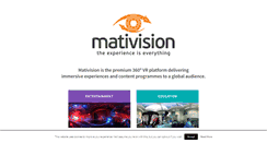 Desktop Screenshot of mativision.com