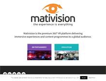 Tablet Screenshot of mativision.com